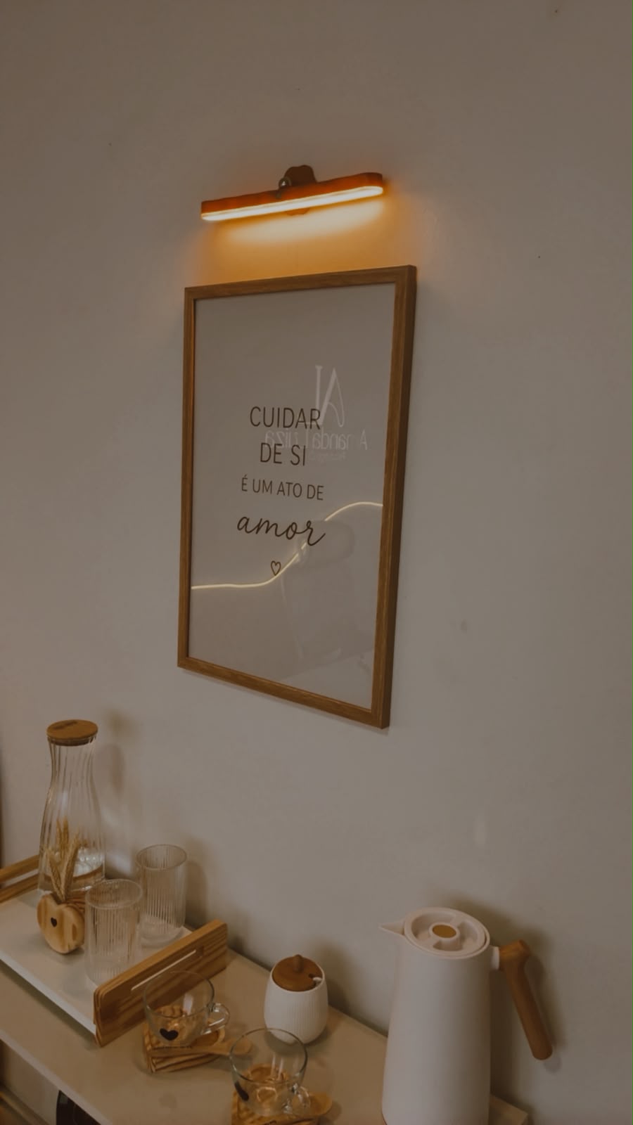 Espaço de acolhimento e café do consultório